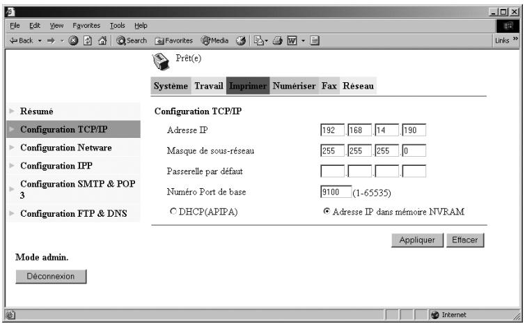 KONICA MINOLTA SU 502 SCANNER - Configuration TCP/IP - 1