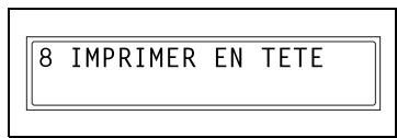 KONICA MINOLTA SU 502 SCANNER - Activation /désactivation de l'impression des informations d'en-tête (fonction "IMPRIMER EN TETE") - 1