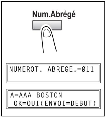KONICA MINOLTA SU 502 SCANNER - Comment utiliser les numéros abrégés - 1