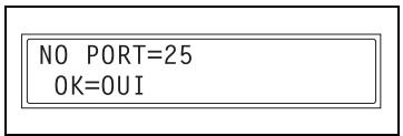 KONICA MINOLTA SU 502 SCANNER - Spécification du numéro de port SMTP (fonction "SMTP PORT NO.") - 2