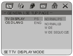 TAKARA CDV996 - « FORMAT D'AFFICHAGE » - 1