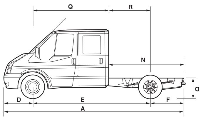 FORD TRANSIT CHASSIS-CABINE - Empattement moyen châssis double cabine - 1