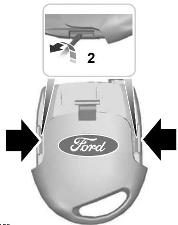 FORD FIESTA 2008 - Télécommande sans lampe de clé escamotable - 1