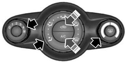 FORD FIESTA 2008 - Abaissement de la température avec apport d'air extérieur - 1