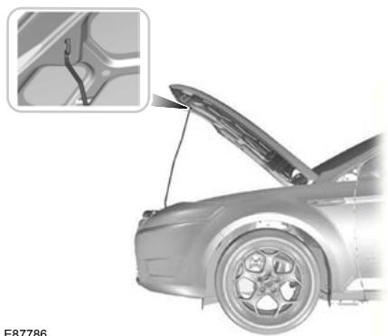 FORD FIESTA 2008 - Ouverture du capot moteur - 1