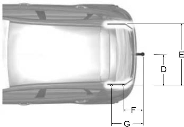 FORD FIESTA 2013 - Dimensions de l'équipement de remorquage - 2