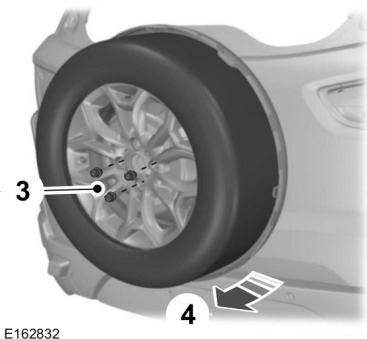 FORD ECOSPORT 2013 - Dépose d'une roue de secours - 3