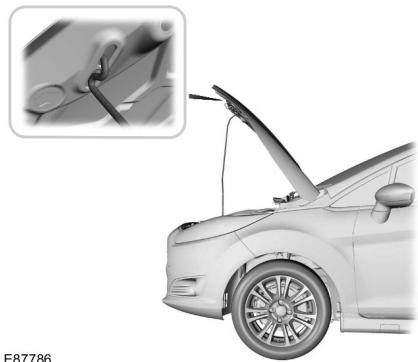 FORD FIESTA 2012 - Ouverture du capot - 2