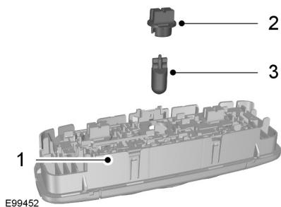 FORD FIESTA 2012 - Plafonnier - 1