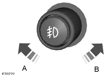 FORD FIESTA 2012 - Réglage en hauteur du faisceau des projecteurs - 1