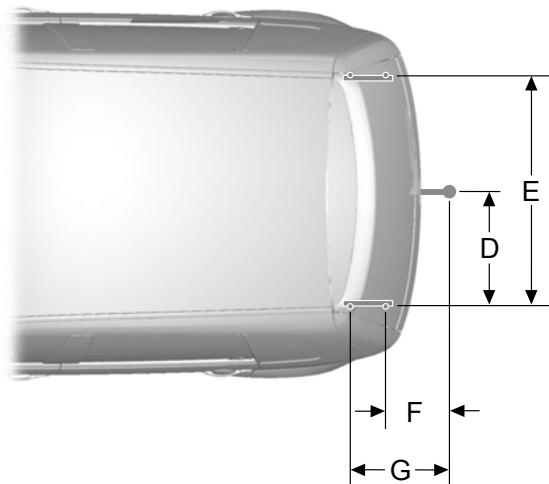 FORD FUSION 2011 - Dimensions de l'équipement d'attelage - 2