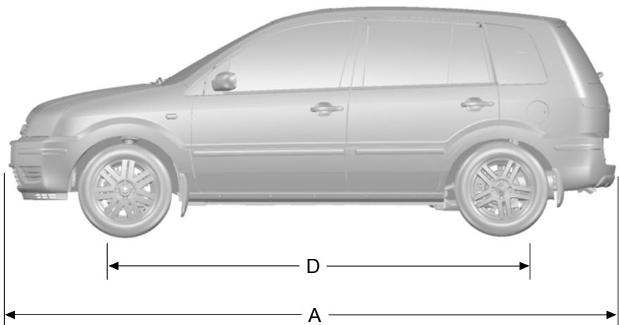 FORD FUSION 2011 - DIMENSIONS - 1