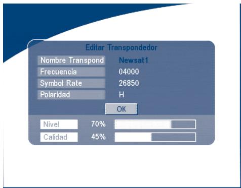 STRONG SRT 6015 - ■ Modificar Transponder: - 1