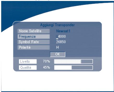 STRONG SRT 6015 - ■ Aggiungere un Transponder: - 1
