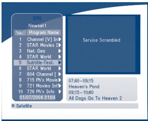 STRONG SRT 6010 - EPG (Electronic Program Guide) - 1