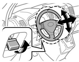 TOYOTA COROLLA VERSO - Volant réglable en hauteur et en profondeur - 1