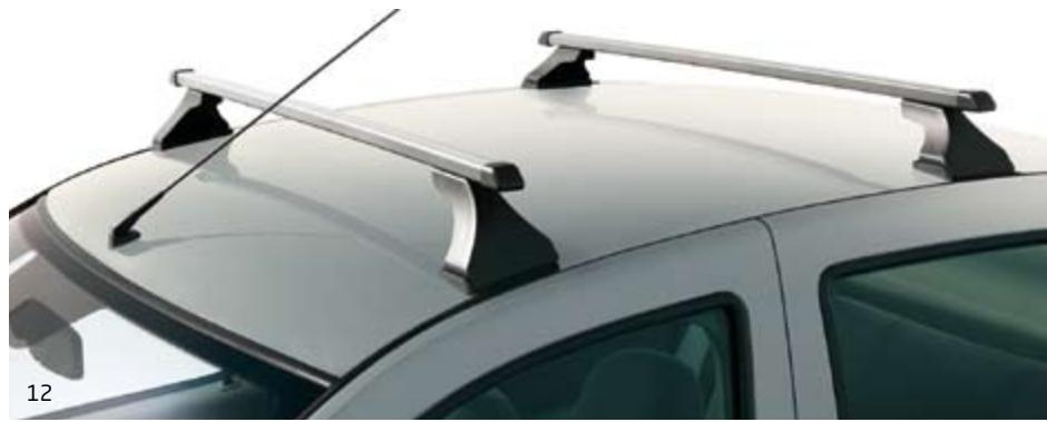 DACIA LOGAN PHASE 2 - BARRES de TOIT transversales ACIER - 2