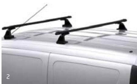 DACIA LOGAN VAN PHASE 2 - BARRES De TOIT tranversales ACIER - 2