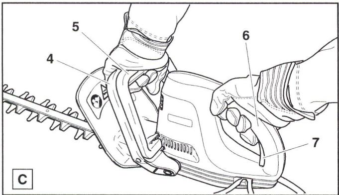 MAKITA UH 5520 - Désignation des pièces - 5