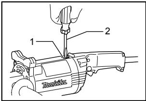 MAKITA 9607NB - Reemplazamente de las escobillas de carbón - 2