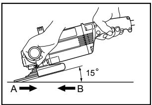 MAKITA 9607NB - Grinding and sanding operation - 1