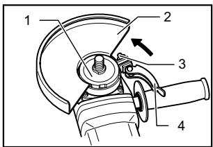 MAKITA GA9031 - Para herramiento con protector de disco de tipo balanca de abrazadora - 1