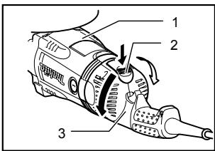 MAKITA GA9031 - Posiciones de montaje de la empuñadura versátil - 1