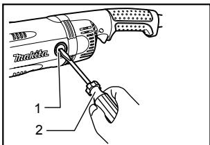 MAKITA GA9031 - Replacing carbon brushes - 2