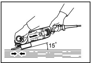 MAKITA GA9031 - Operación de amolado y lijado - 1