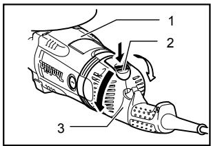 MAKITA GA9031 - Switch handle mounting positions - 1