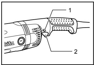 MAKITA GA9031 - Accioncimiento del interruptor - 1