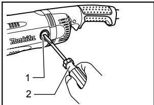 MAKITA GA9031 - Reemplazimiento de las escobillas de carbón - 2