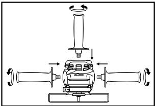 MAKITA GA9031 - Instalación de la empañadura lateral (mango) - 1