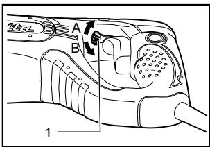 MAKITA HR2475 - Accionamento del conmutador de inversionion de giro - 1