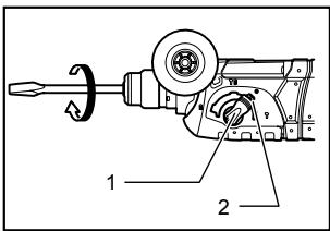 MAKITA HR2475 - Bit angle (when chipping, scaling or demolishing) - 1