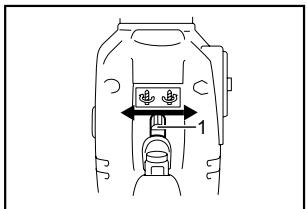 MAKITA NHP1310 - Accionamiento del conmutador de inversión de giro - 1