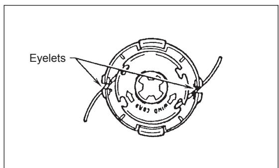 MAKITA UBH253U - Replacing the nylon cord - 6