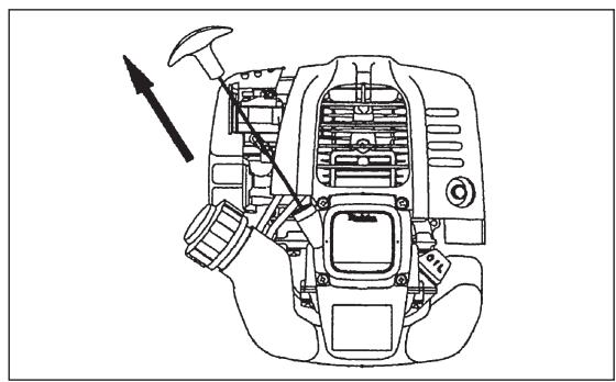MAKITA UBH253U - A: Arranque en frío - 4