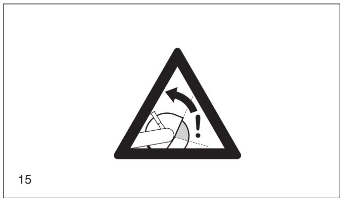 MAKITA DPC6440 - Important! Before cutting, remove all foreign objects, such as rocks, gravel, nails etc. from the cutting area. Otherwise, such objects can be flung away by the disc with great speed. Injury hazard! - 1