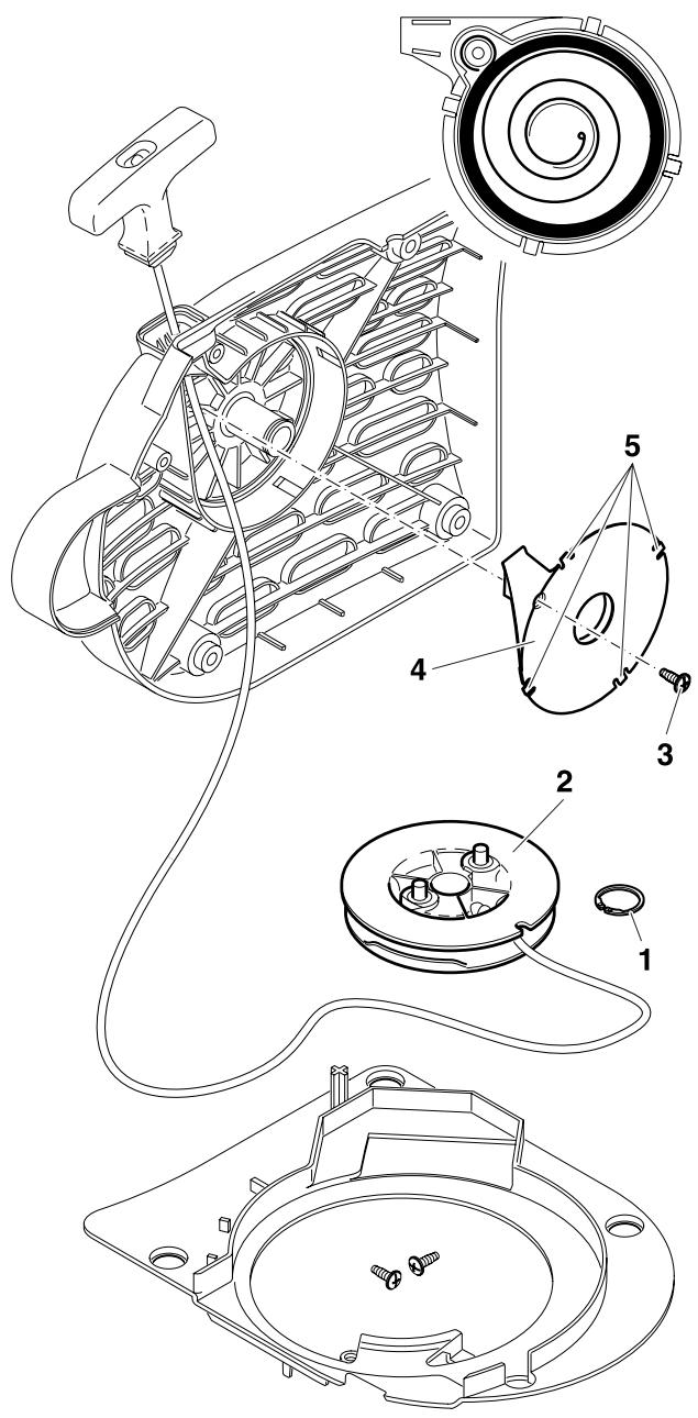 MAKITA DPC6440 - Replacing the return spring - 3