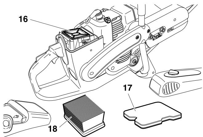 MAKITA DPC6440 - Nettoyer / remplacer le filtre à air - 7
