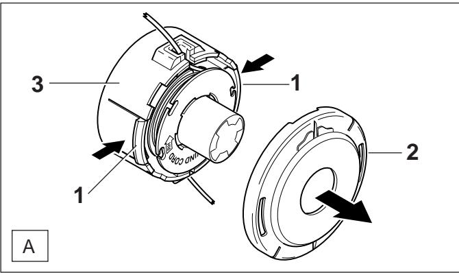 MAKITA MS250.4 - Nachstellen des Fadens: - 1
