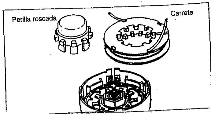 MAKITA RBC420 - Reemplazo del cordón de nilon - 4