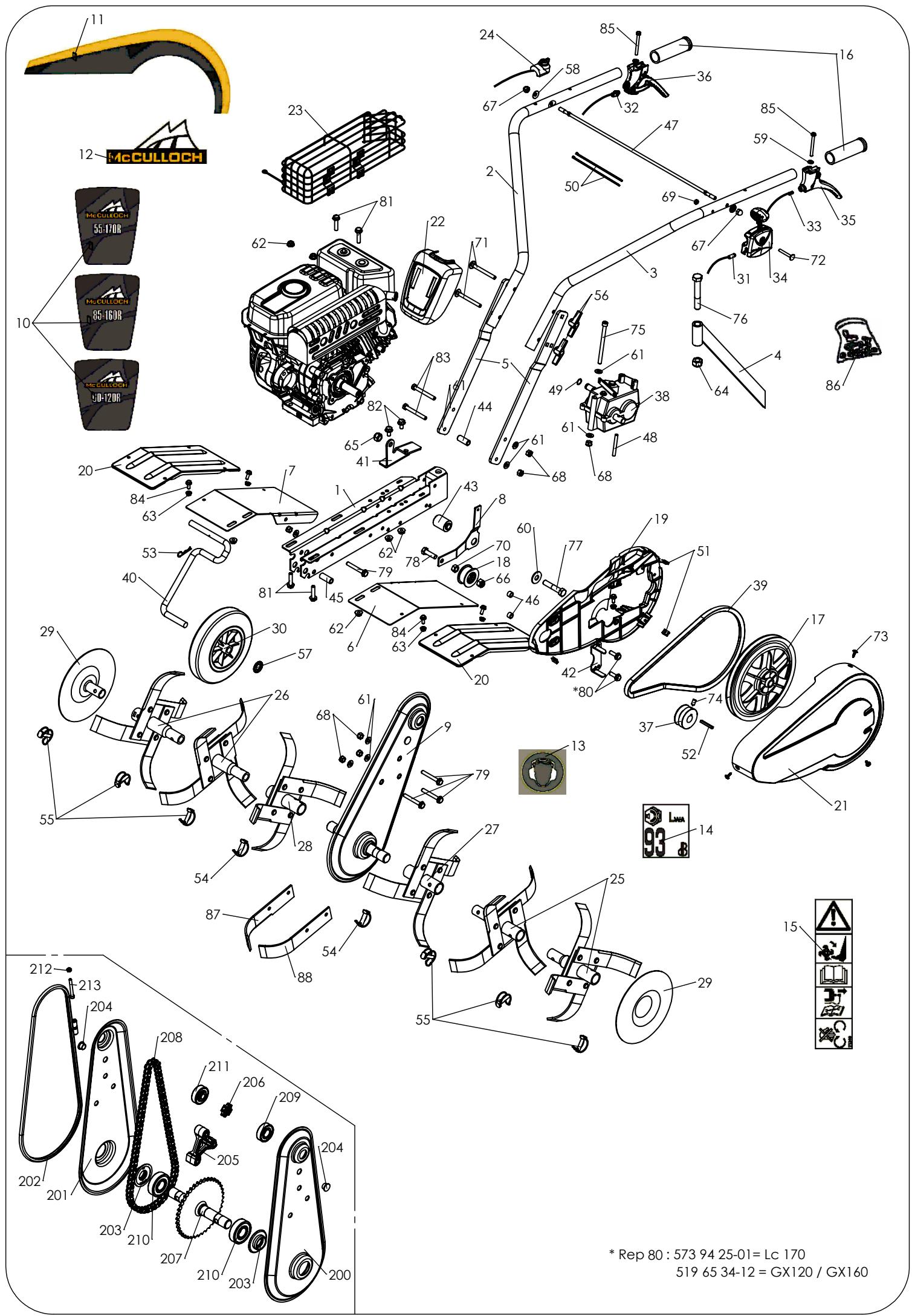 MCCULLOCH 55-170 R - 2