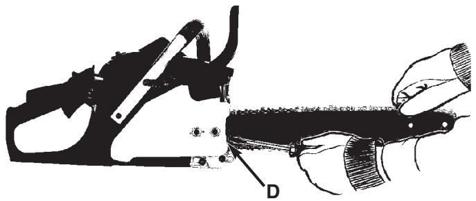 MCCULLOCH MCC1635A - TO ADJUST SAW CHAIN: - 1