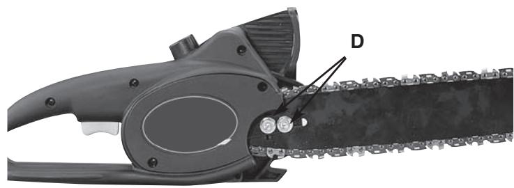 MCCULLOCH MCP1510 - PARA AJUSTAR TENSION DE LA CADENA DE CORTE: - 2