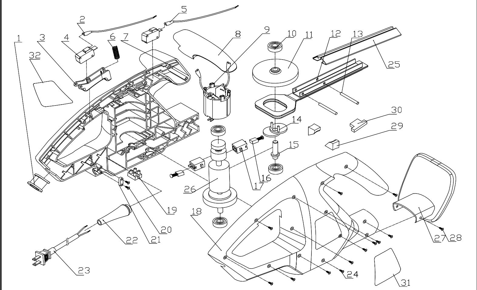 MCCULLOCH MCT203A20 - SERVICE SPARE PARTS LIST - 1