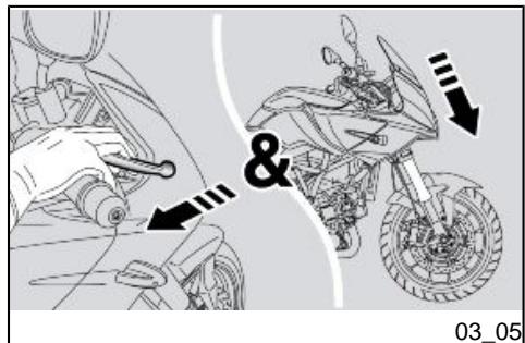 APRILIA MANA GT ABS - Chaussée normale ou régulière - réglage couple (SOFT) - 1