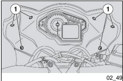 APRILIA MANA GT ABS - Démontage du pare-brise (02_48) - 1