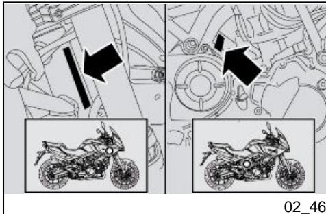 APRILIA MANA GT ABS - Pour bloquer la selle (2) : - 2
